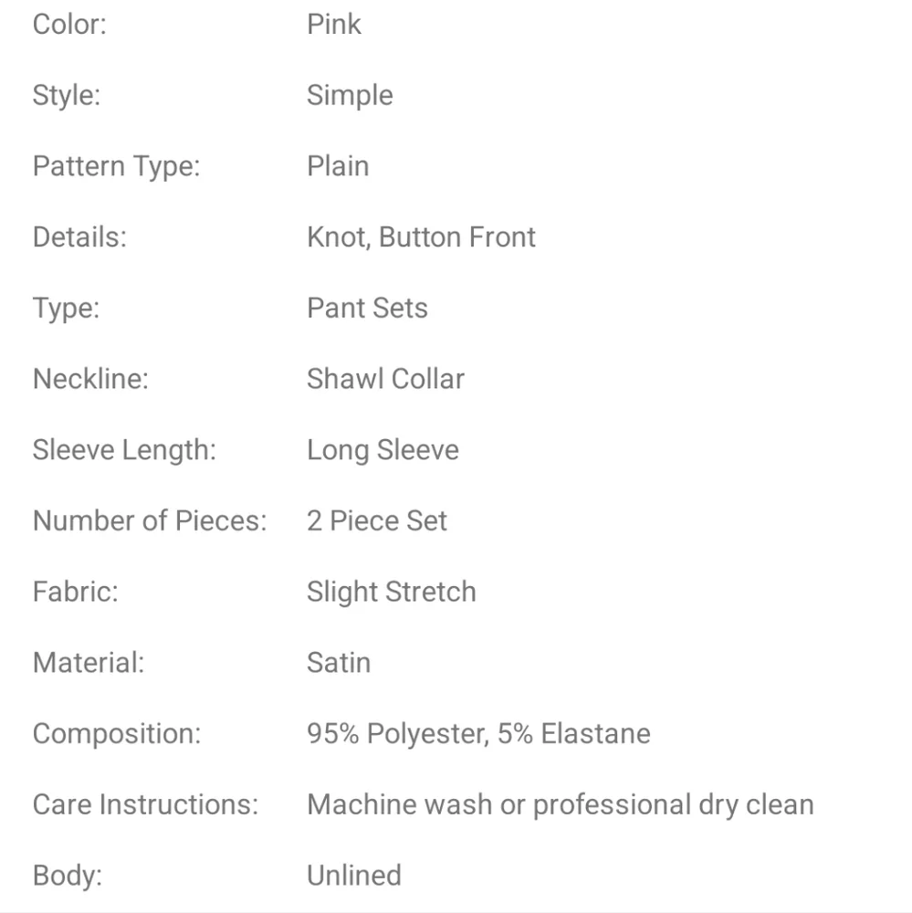 Shawl Collar night set pyjamas - Picture 6 of 6